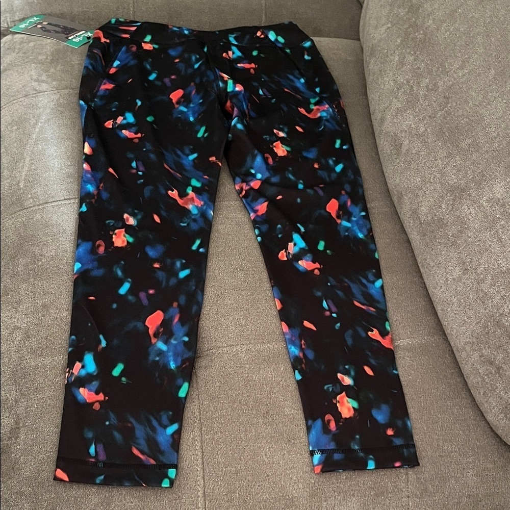 Kirkland Signature Black Multicolor Kids Leggings - Picture 6 of 11